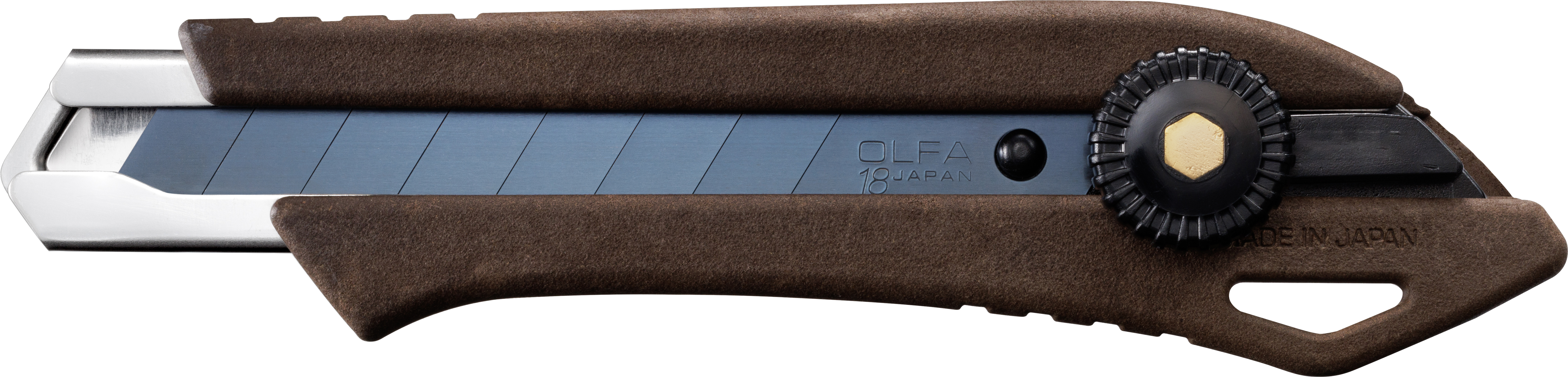 Olfa Ratchet Lock Utility Knife w/Composite Wood Handle 18mm