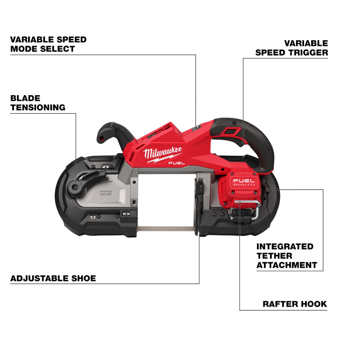MILWAUKEE 2929-20 M18 FUEL™ Deep Cut Band Saw (Tool Only)