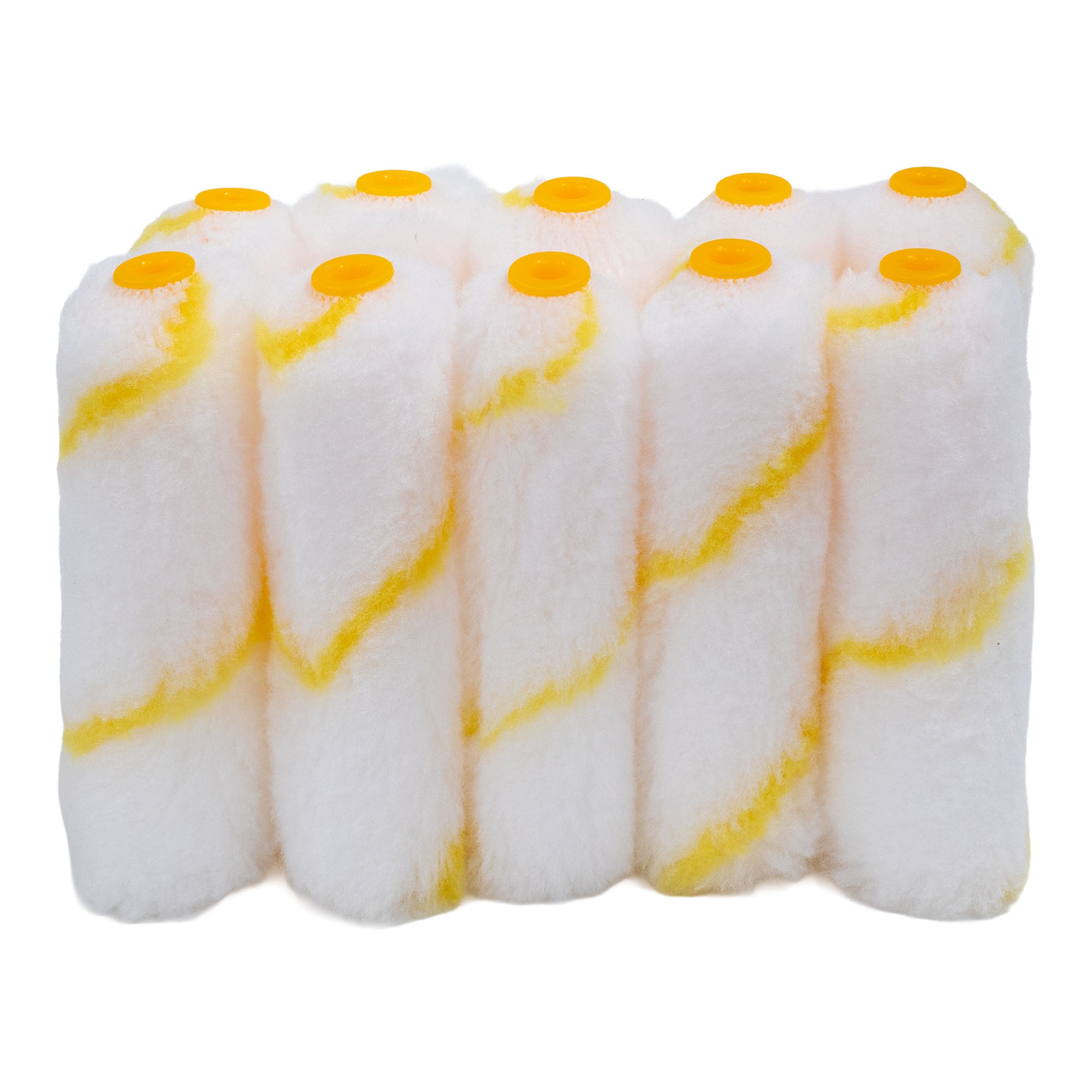 Bennett 10x4 Y/S 4 in. Micro Smooth & Semi Smooth Surfaces Yellow Stripe Lint-Free Roller Refill