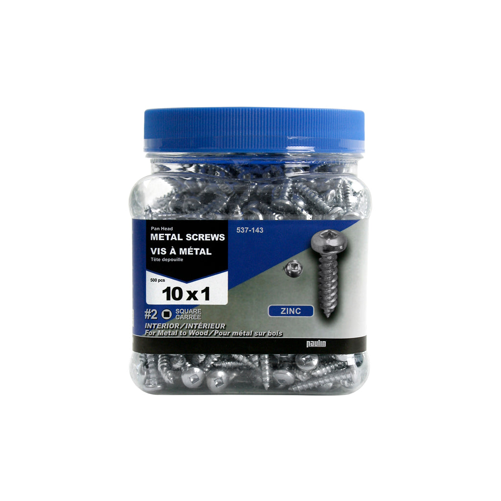 The Hillman Group Paulin 537-143 #10 1 in Zinc Metal Screw