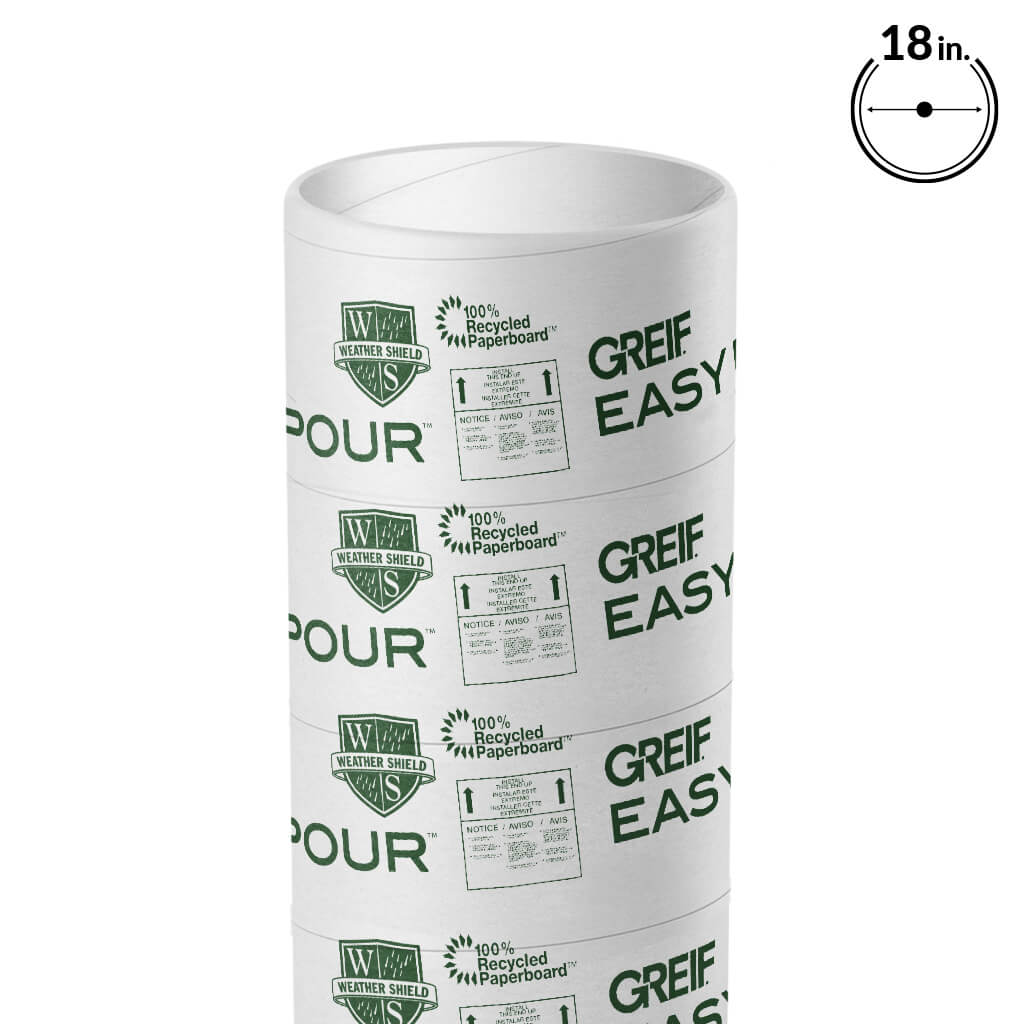 Greif 18 in. x 12 ft. Concrete Forming Tube