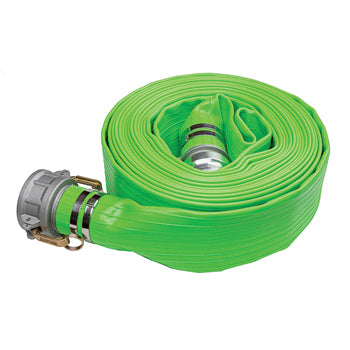2 in. x 50 ft. Green Phthalate-Free Layflat Discharge Hose