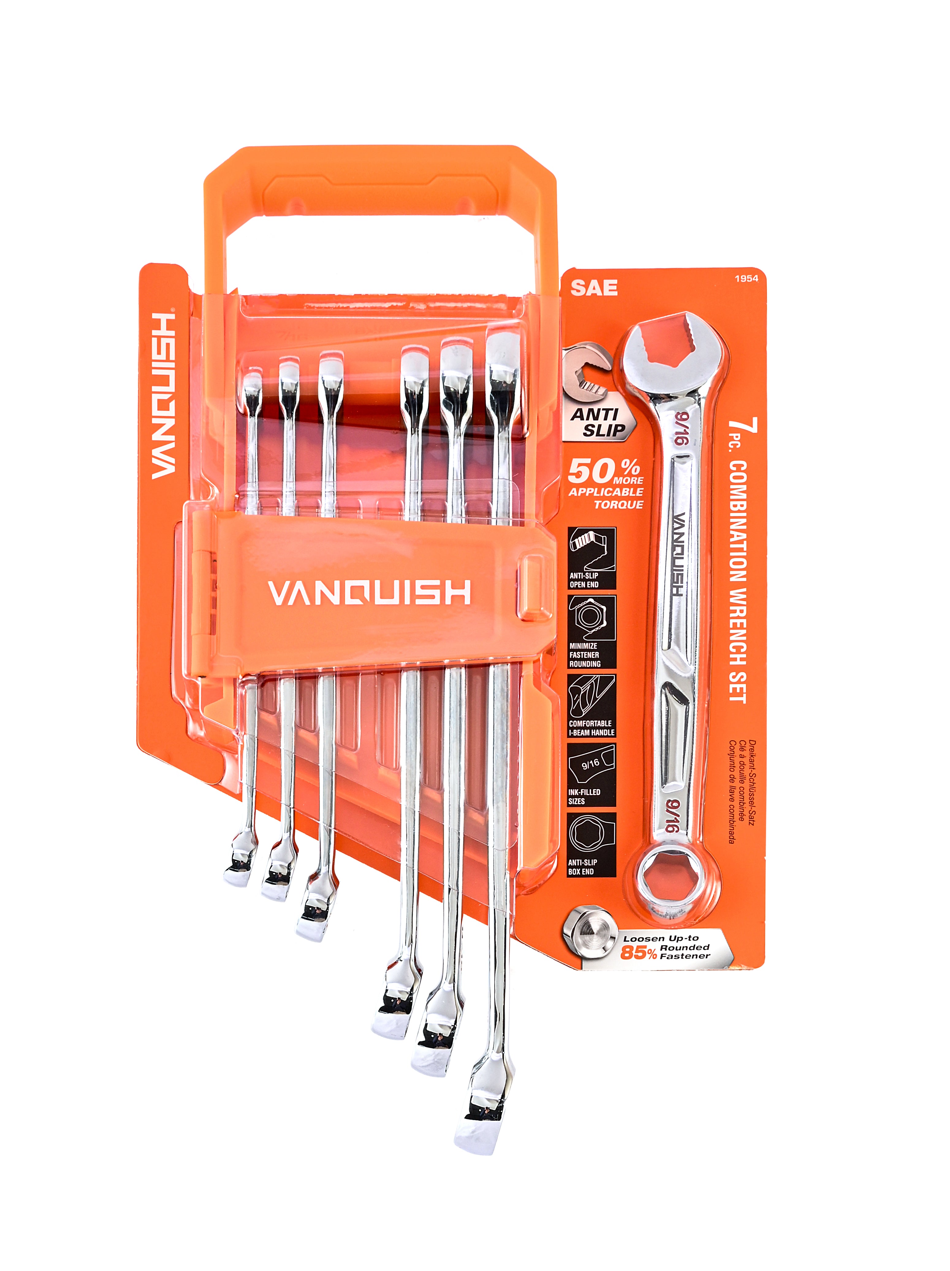 Vanquish 1954 7 pc. SAE Combination Wrench Set