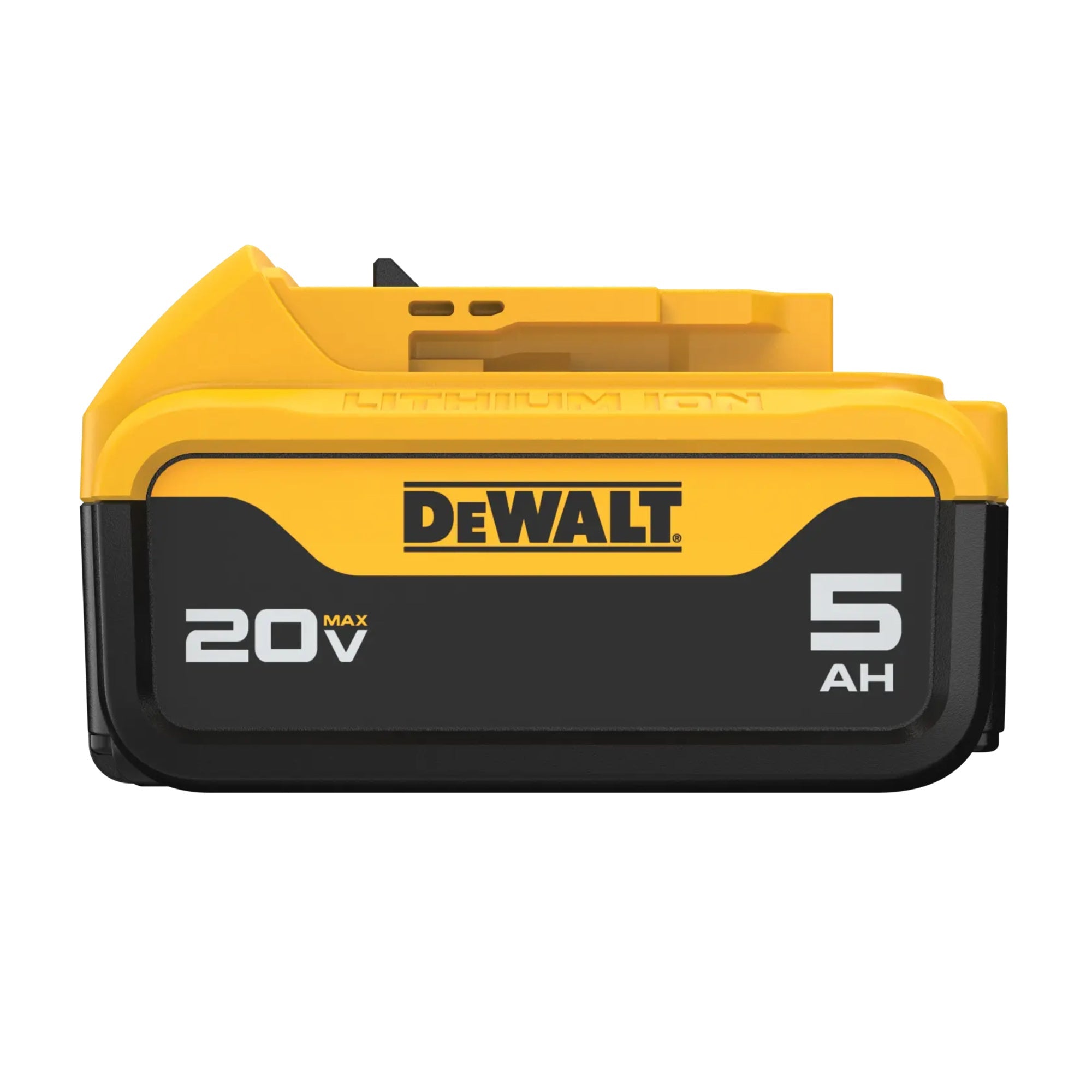 DEWALT DCB205 20V MAX 5Ah battery side profile