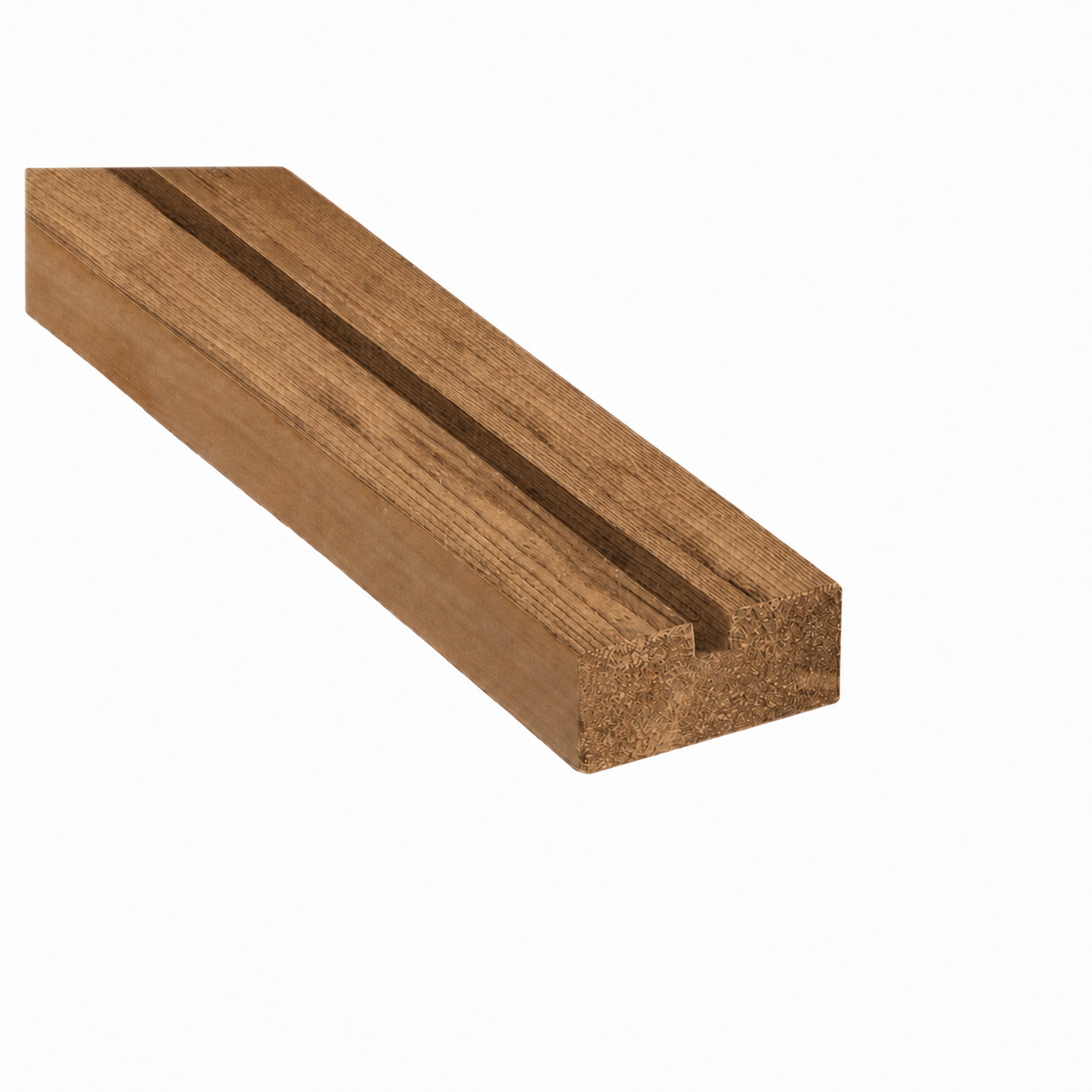 2 in. x 4 in. x 8 ft. Brown Grooved Pressure Treated Lumber