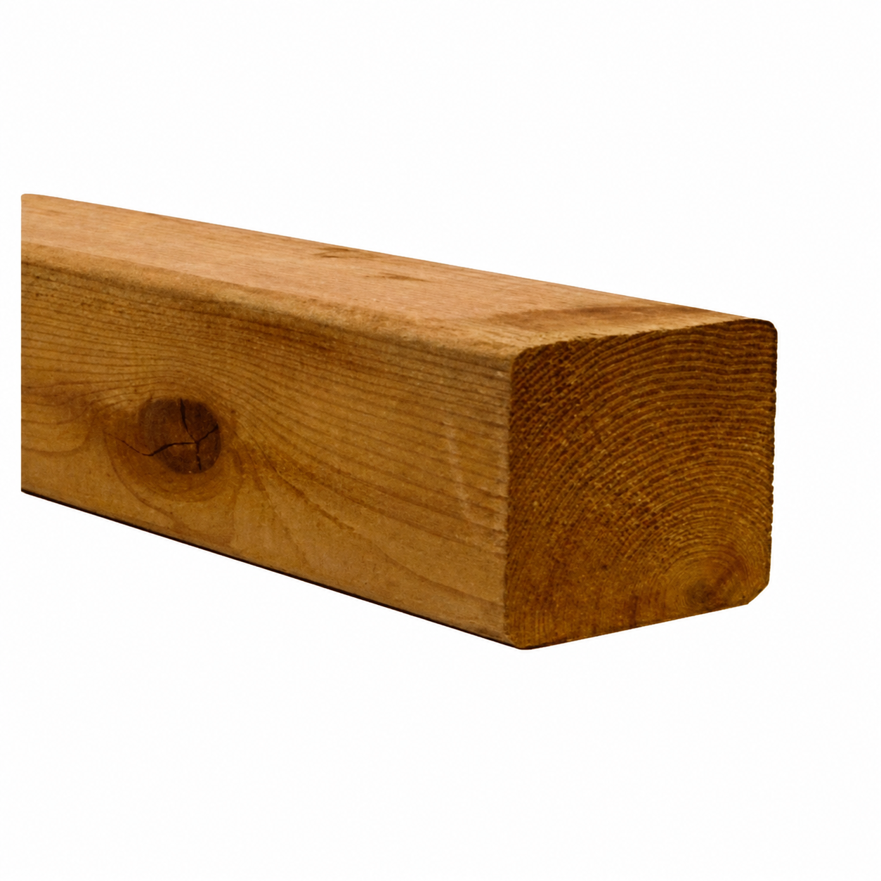4 in. x 4 in. x 8 ft. Brown Pressure Treated Lumber