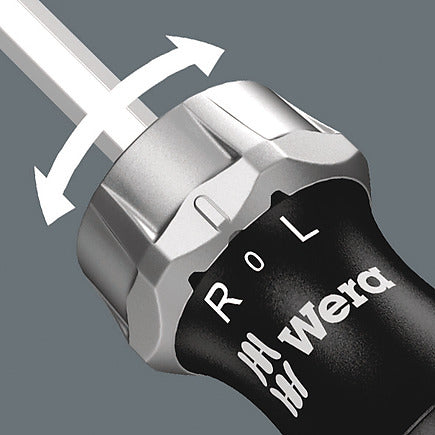 Wera 05073661002 Kraftform Kompakt 27 RA 2 SB 1/4 in. Hex Ratcheting Screwdriver with Bits (7-Piece)