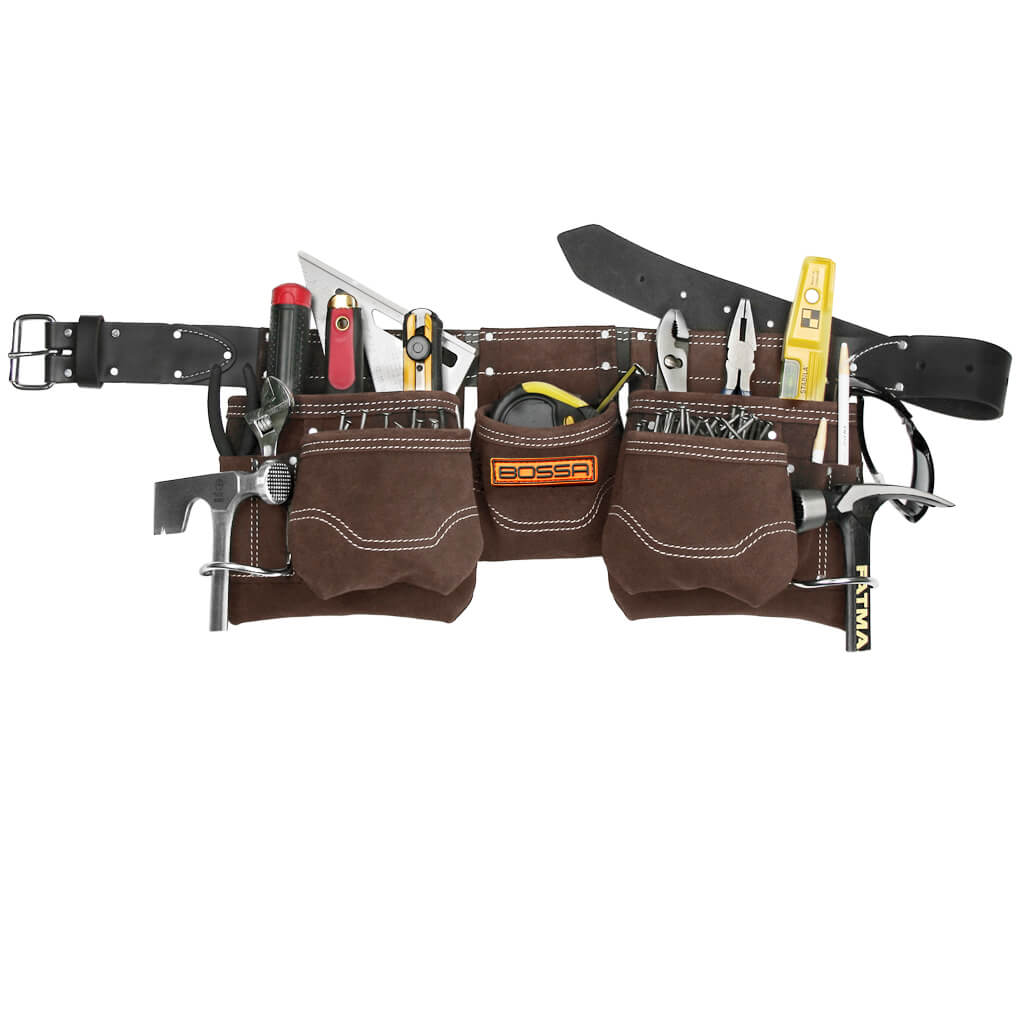 Bossa 11-Pocket Leather Work Apron