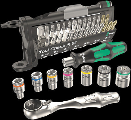Wera 05056491001 39-Piece Tool-Check Plus Ratchet Set With Metric Socket