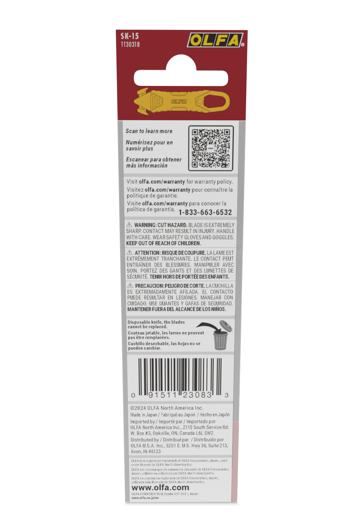 Olfa Concealed Blade Knife