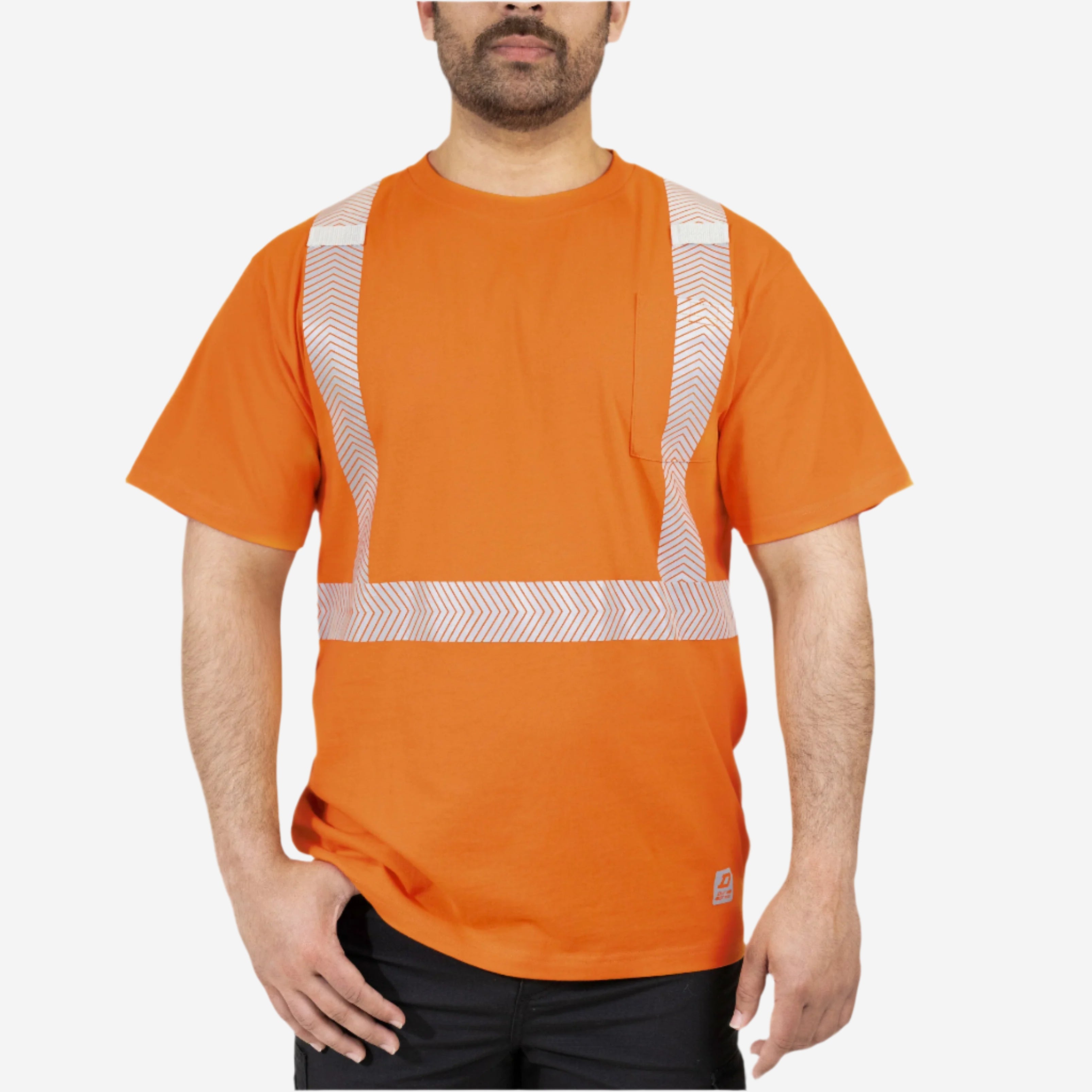DuraDrive Cotton Safety Shirt with Printed Reflective Tape