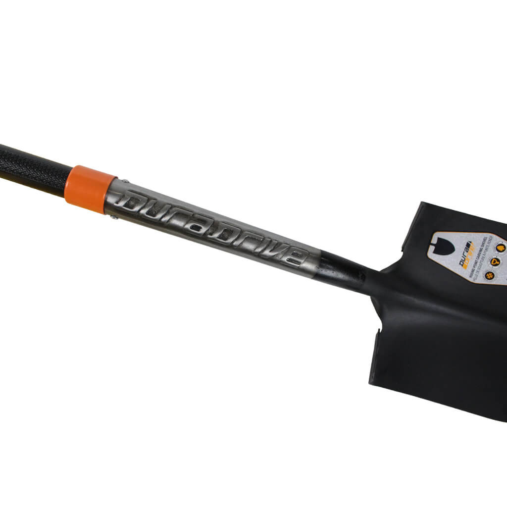 DuraDrive 45" Fiberglass D-Handle Round Point Carving Shovel