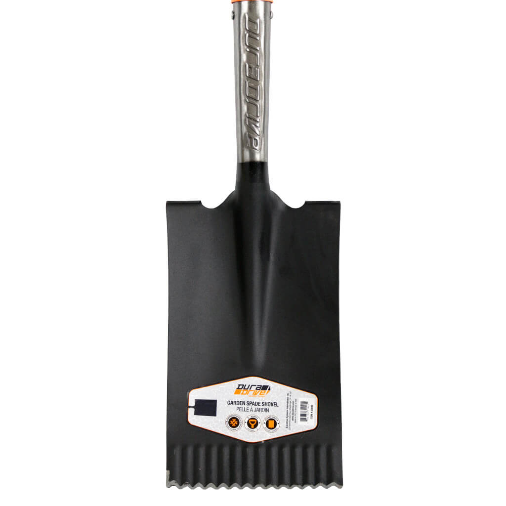 DuraDrive 43" Fiberglass D-Handle Garden Spade Shovel