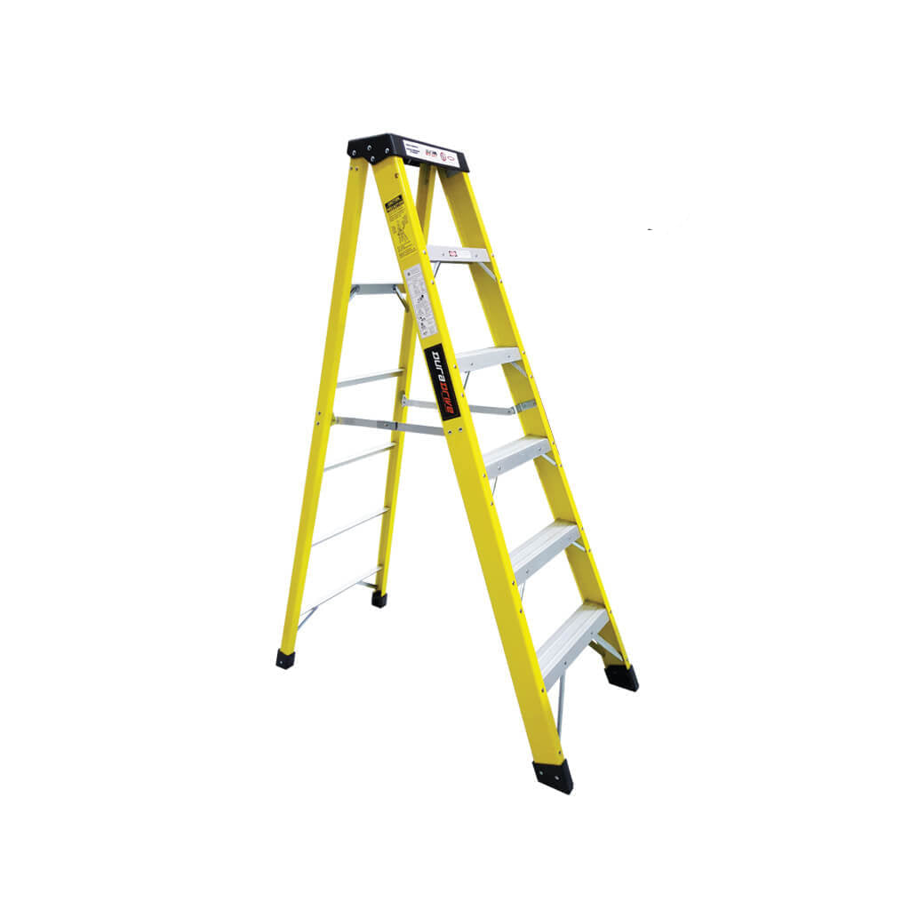 DuraDrive 6' Fiberglass Step Ladder, 300 Lbs. Grade 1A