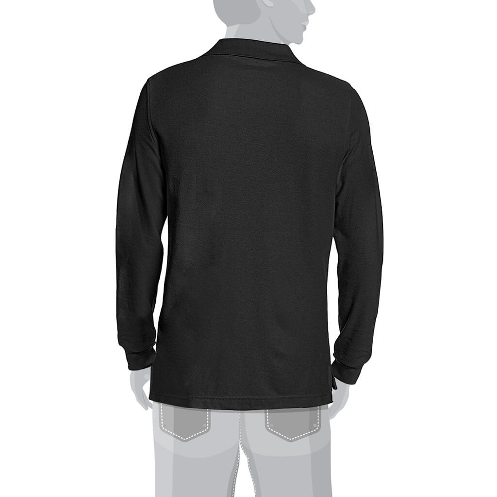 DuraDrive Men's Black Long Sleeve Polo T-Shirt