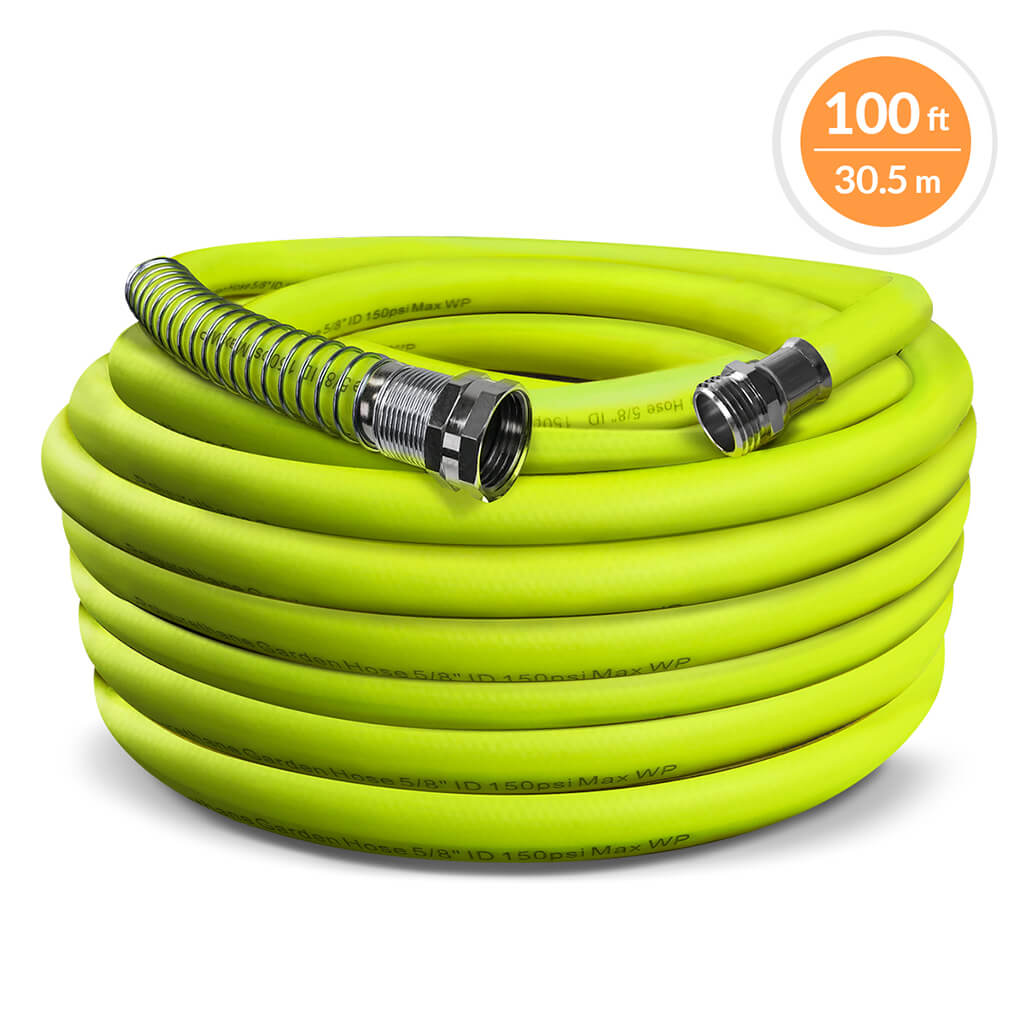 DuraDrive 5/8 in. x 100 ft. Lime Hybrid Polyurethane Garden Hose