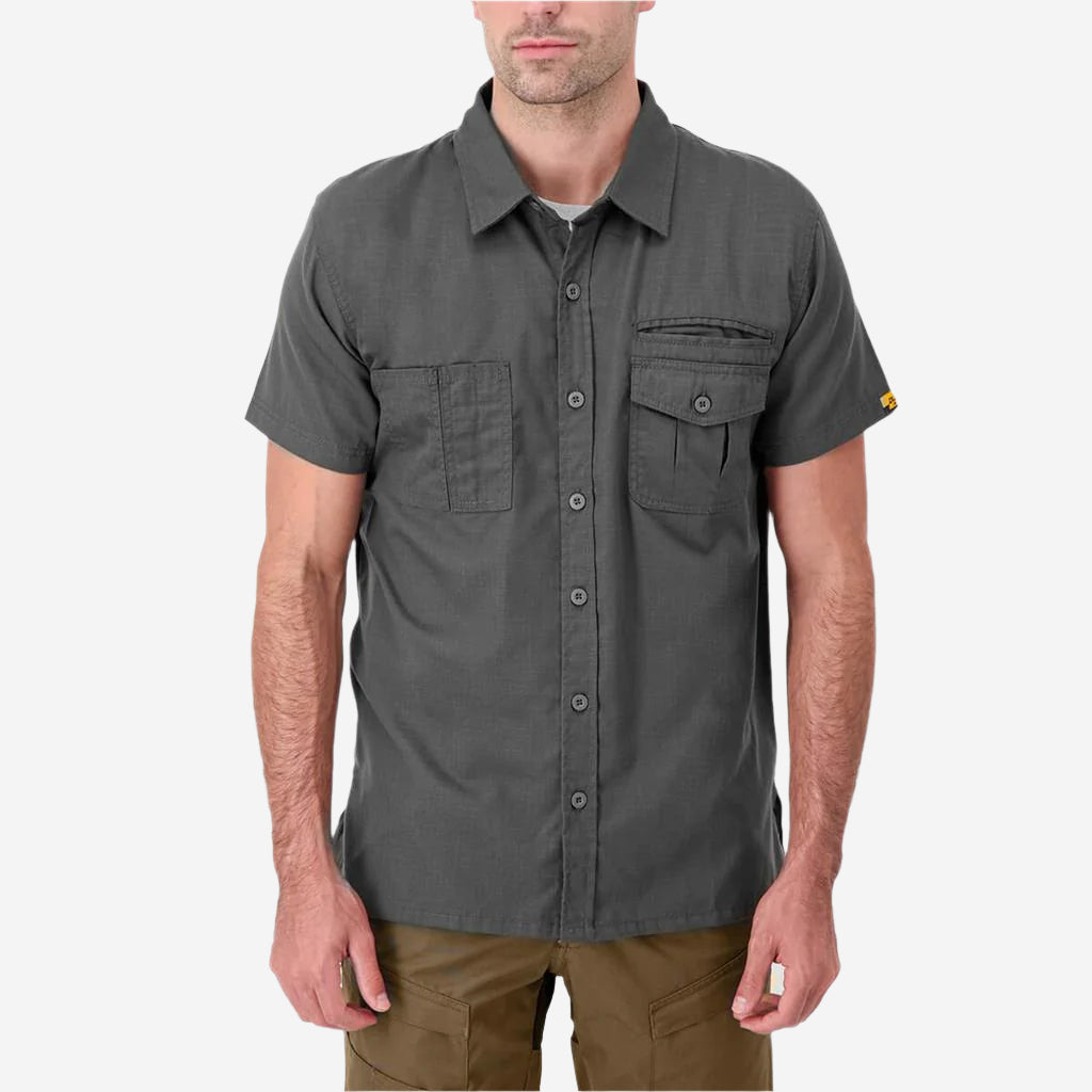 DuraDrive Dark Grey Ripstop Short Sleeve Shirt