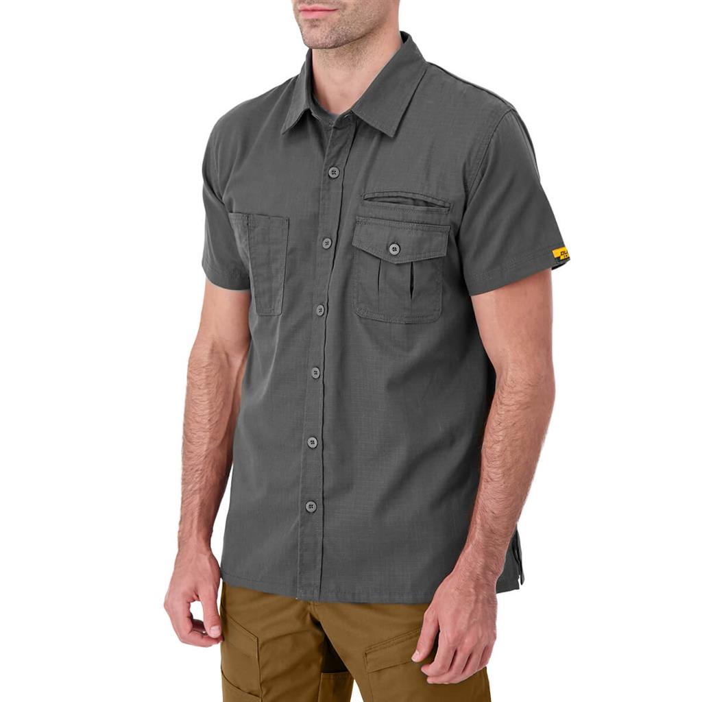 DuraDrive Dark Grey Ripstop Short Sleeve Shirt