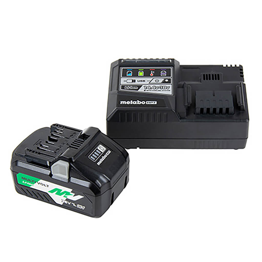 🎁 Metabo HPT UC18YSL3B1 36-Volt/18-Volt MultiVolt Lithium-Ion 4.0 Ah/8.0 Ah Slide Battery And Charger (100% off)