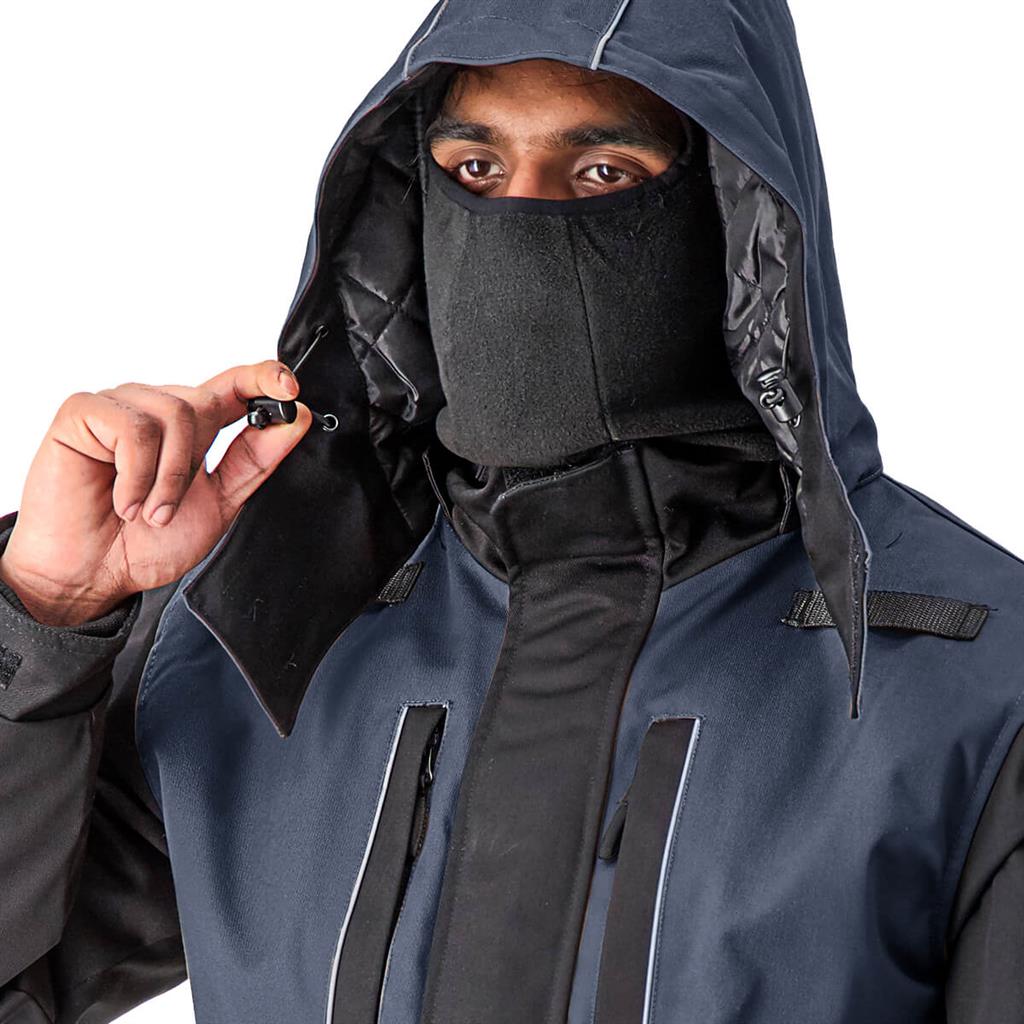 DuraDrive Tradesman Two Tone Hooded Jacket Navy-Black