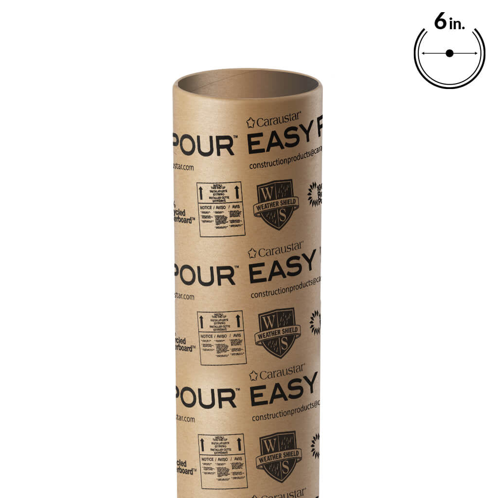 6 in. x 12 ft. Handiform Green Line Concrete Forming Tube (sizes may vary +/- 1/2")
