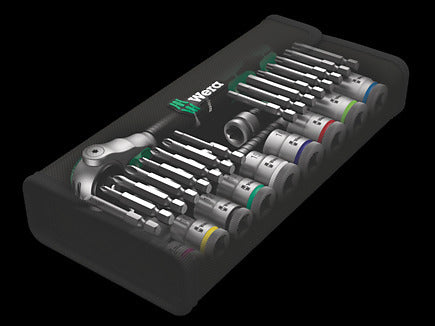 Wera 05004046001 3/8 in. Drive Zyklop Speed Ratchet Metric Set (29-Piece)