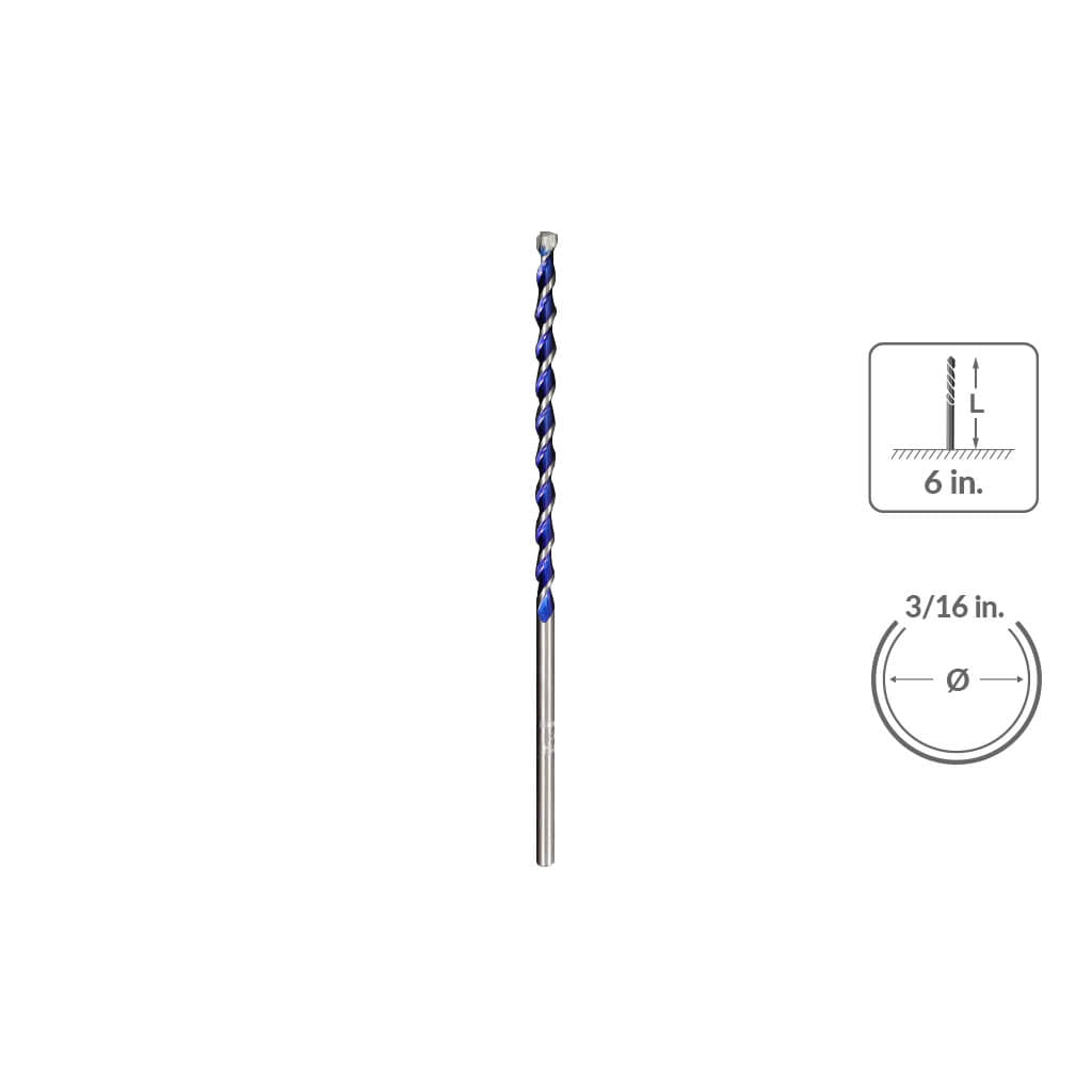 Sabercut 3/16" X 6" Multi-Material Drill Bit