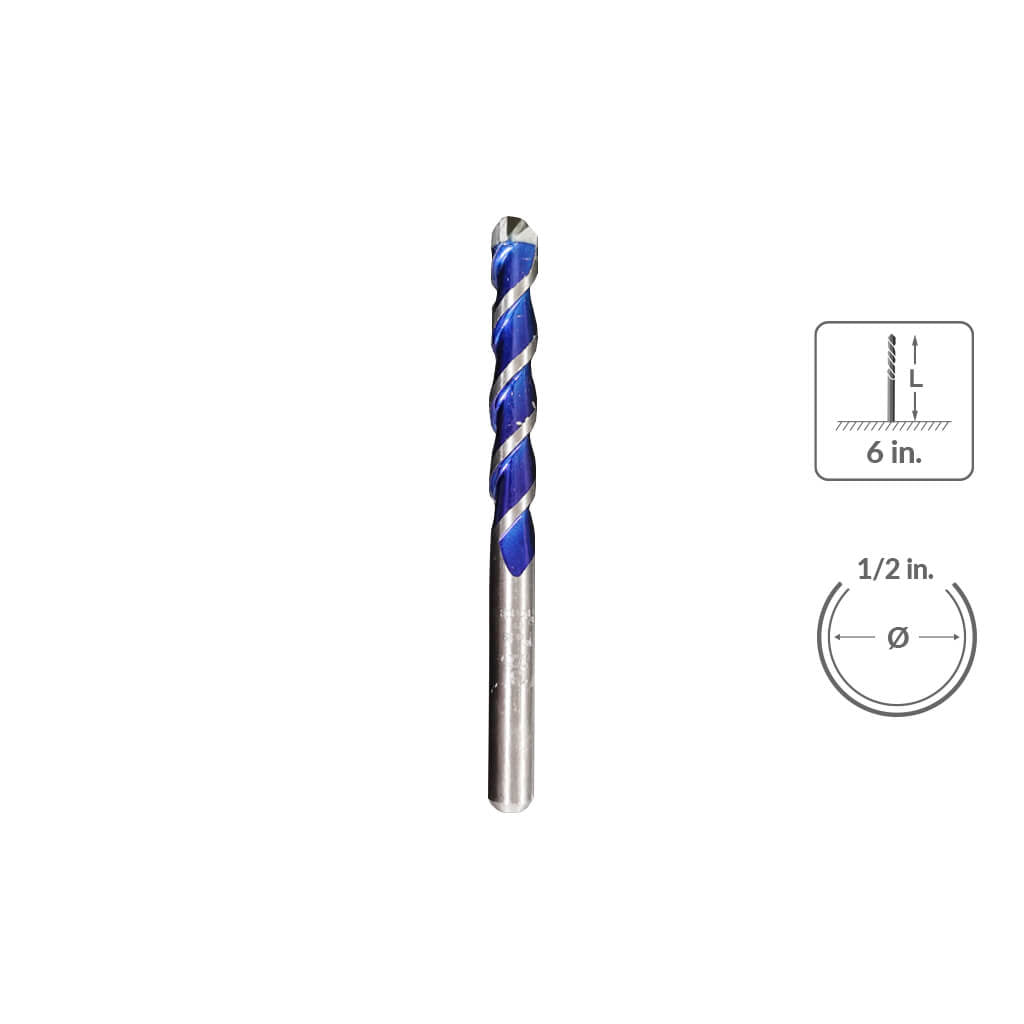 Sabercut 1/2" X 6" Multi-Material Drill Bit