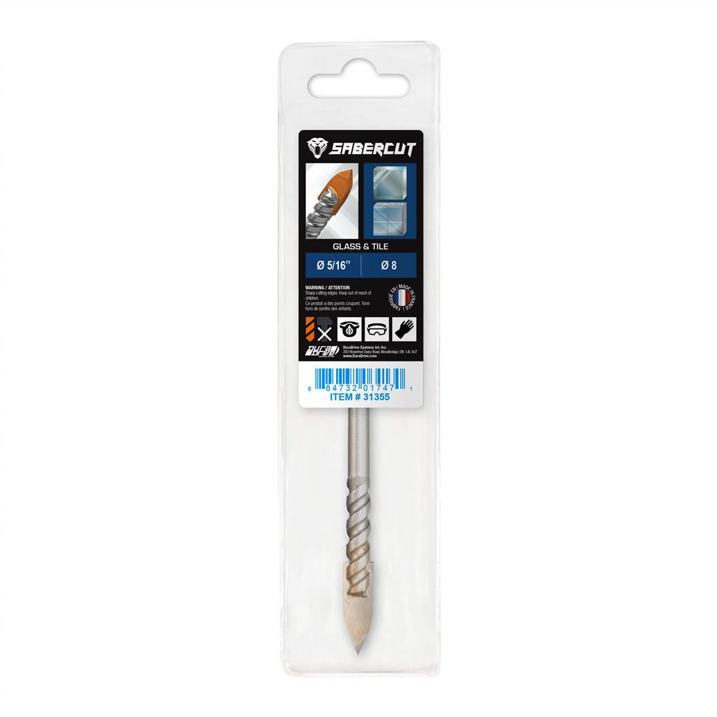 SaberCut 5/16 in 4 in 4-Cutter Drill Bit