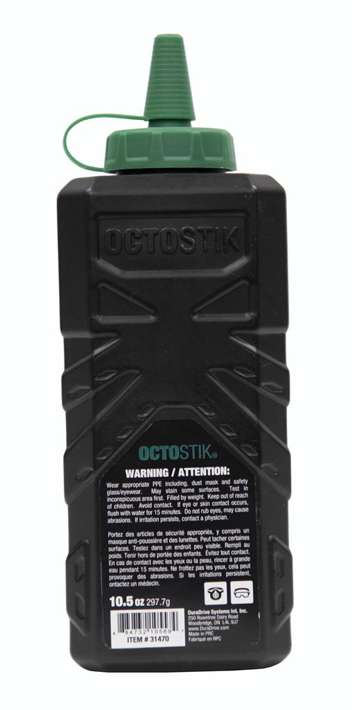Octostik Ultra Fine Powder Green 10.5 oz Straight-Line Permanent Chalk Powder
