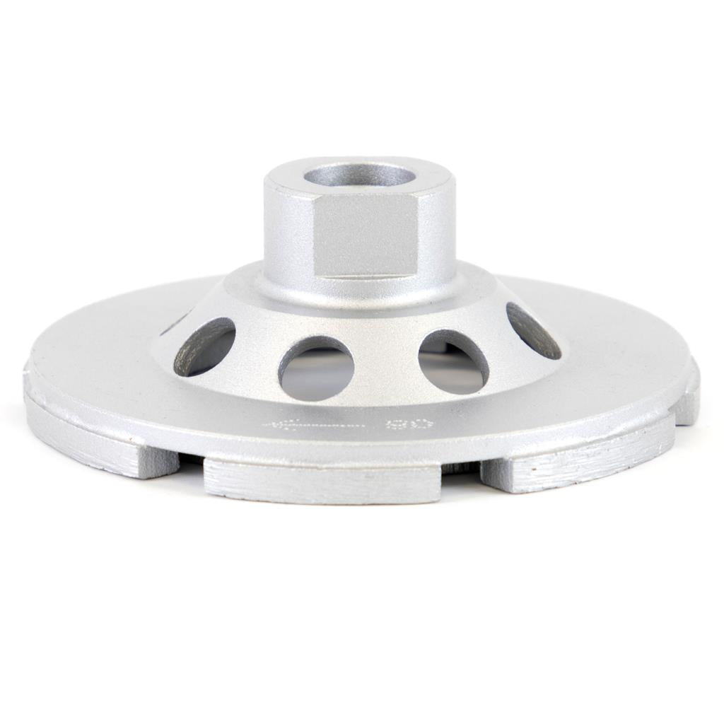 Sabercut 4 in. Double Row Diamond Cup Wheel with Spacer Nut