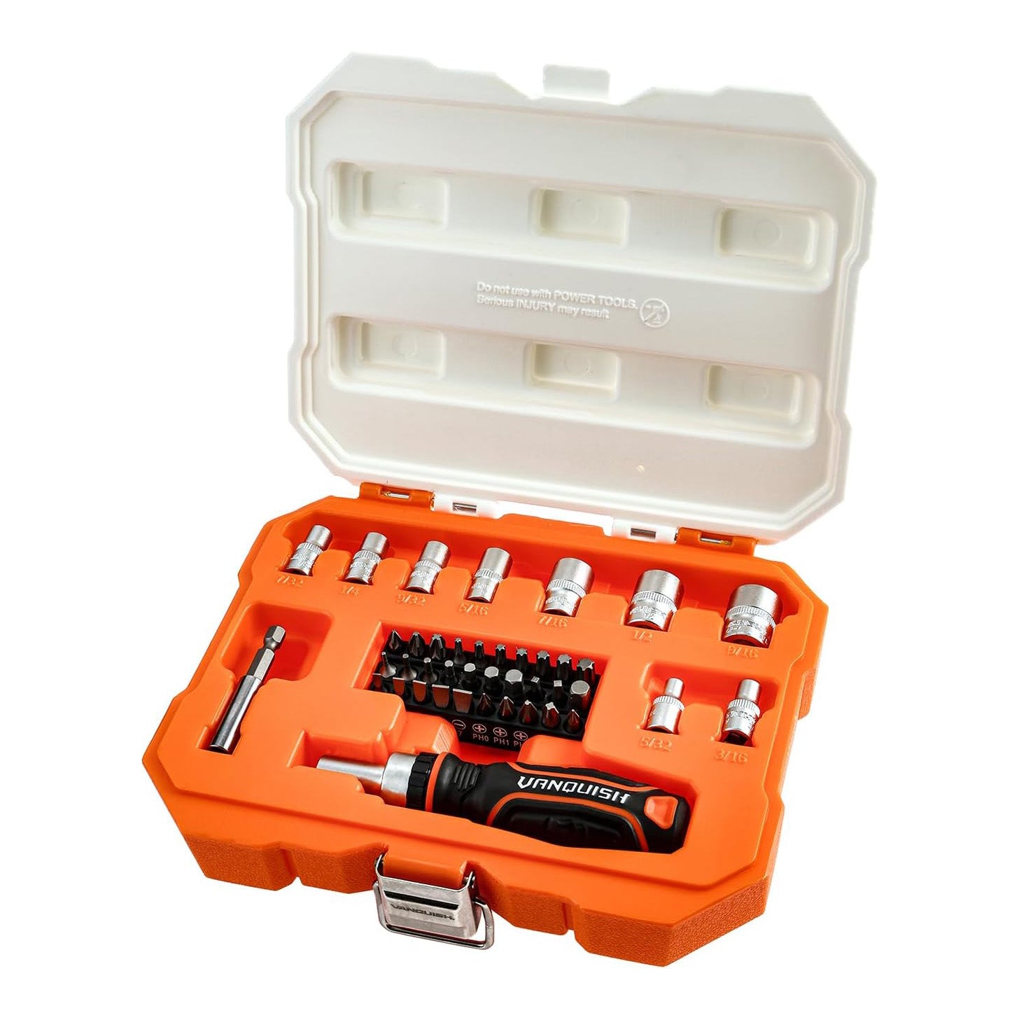 Vanquish 41-Piece Imperial 1/4 in. Screwdriver Bit & Socket Set