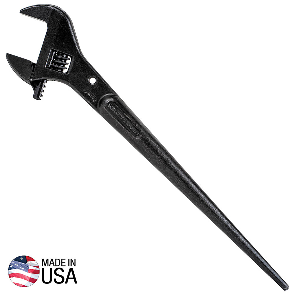 Klein 3239 Adjustable Spud Wrench 16 in., 1-5/8 in. Tether Hole