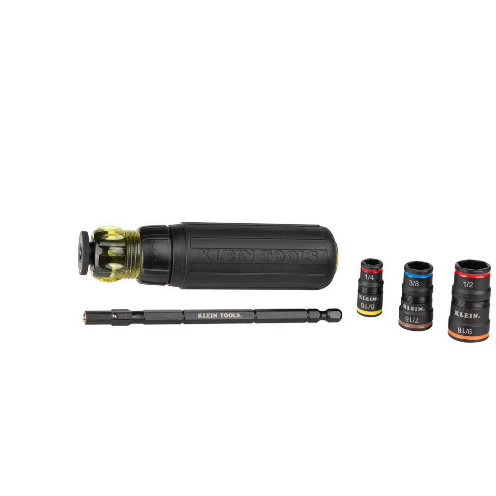Klein 32910RCHT 7-In-1 Impact Flip Socket Set w/Ratcheting Handle