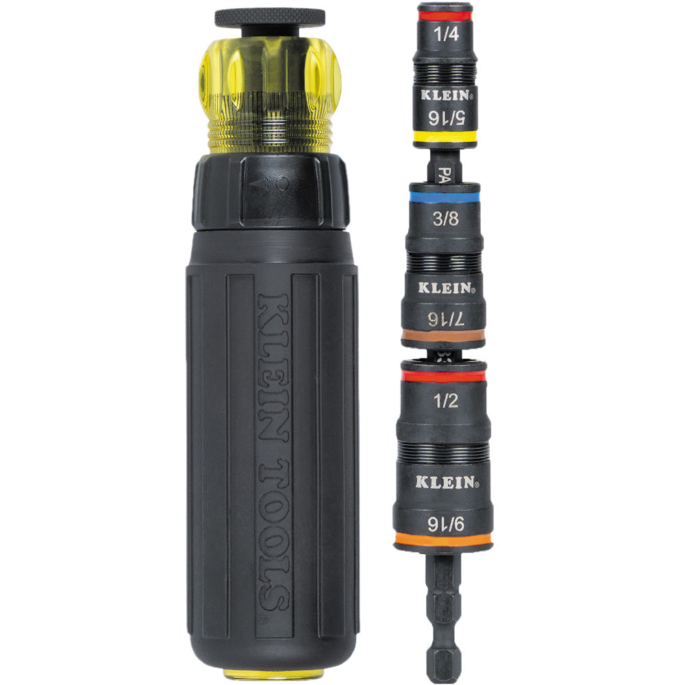Klein 32910RCHT 7-In-1 Impact Flip Socket Set w/Ratcheting Handle