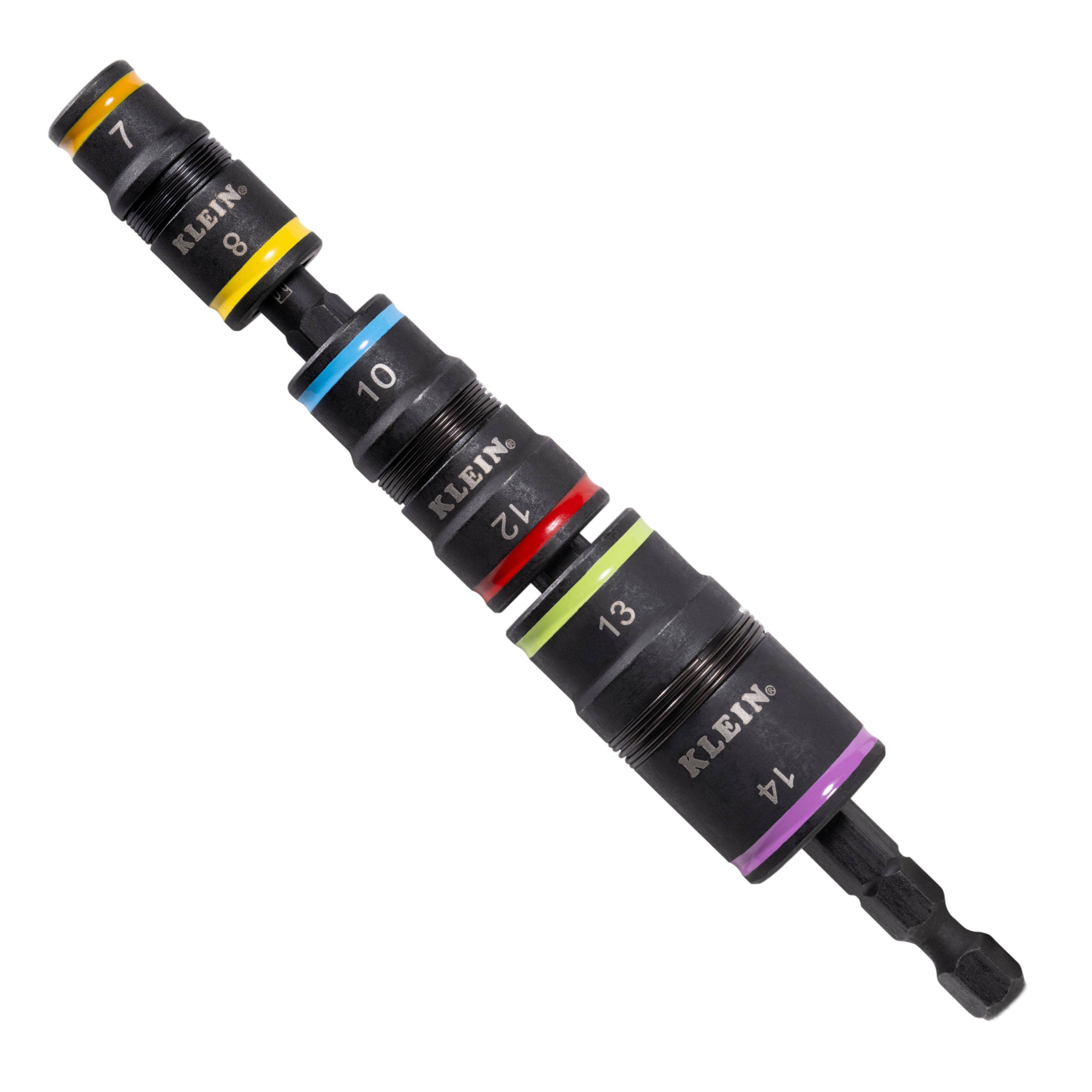 Klein 32933M 6-In-1 Impact Rated Flip Socket Set Metric