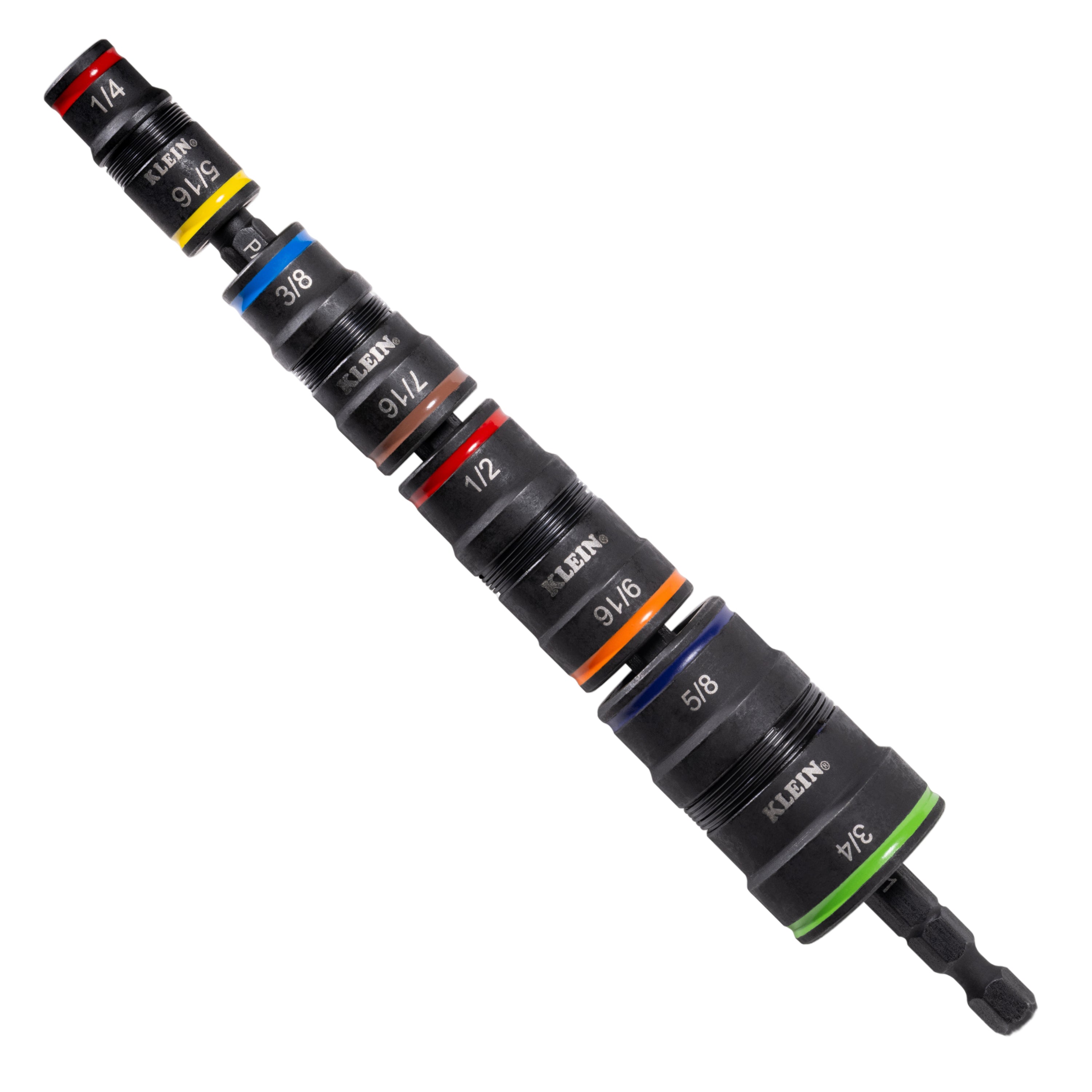 Klein 32934 9-In-1 Impact Rated Flip Socket Set