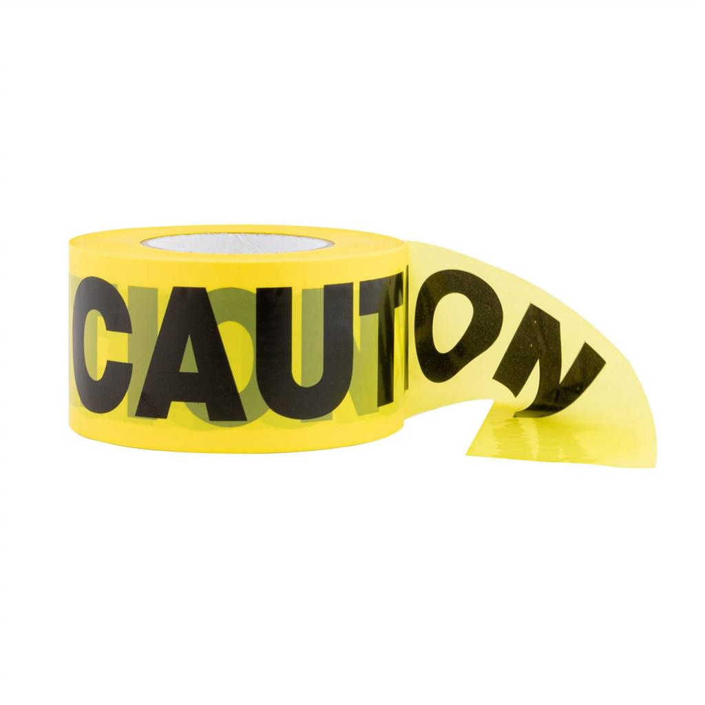Gekko 3 in x 1000 ft Yellow Caution Safety Tape
