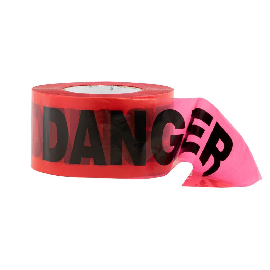 Gekko 3 in x 1000 ft Red Danger Safety Tape