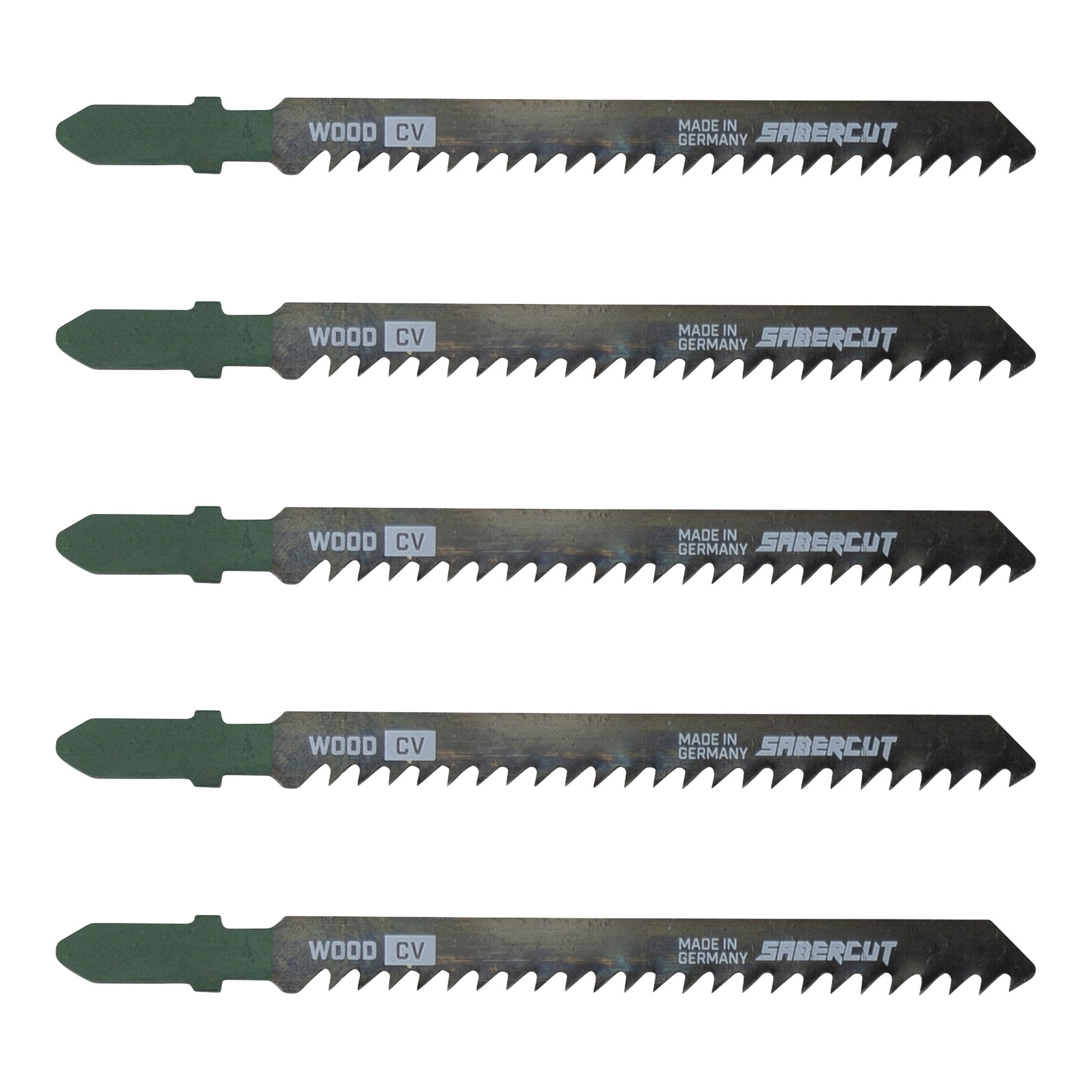 Sabercut 4 in. x 8TPI T-Shank Jigsaw Blade for Fast Cuts on Wood (5-Pack)