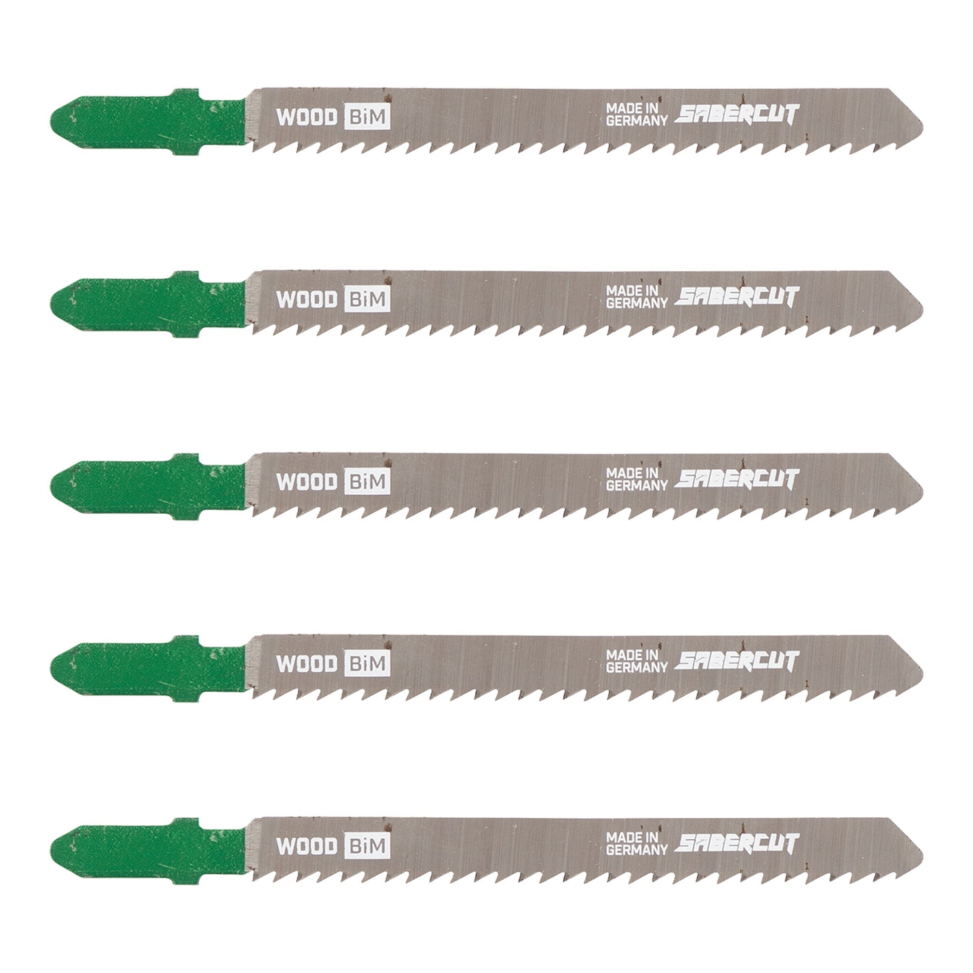 Sabercut 4 in. x 10TPI Bi-Metal T-Shank Jigsaw Blade For Clean Finish (5-Pack)