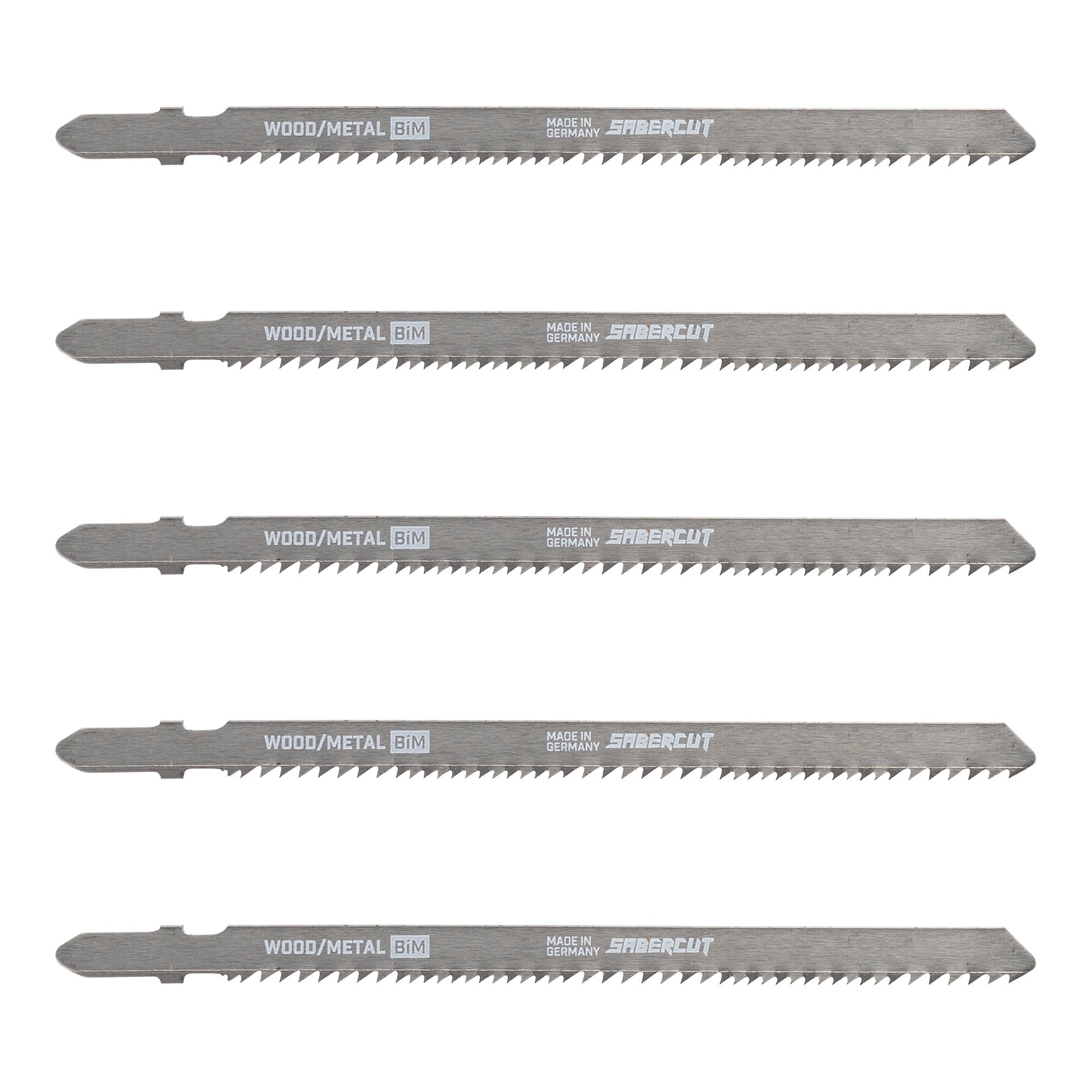 Sabercut 5-3/16 in. x 10/14TPI Bi-Metal T-Shank Jigsaw For General Purpose Cuts (5-Pack)