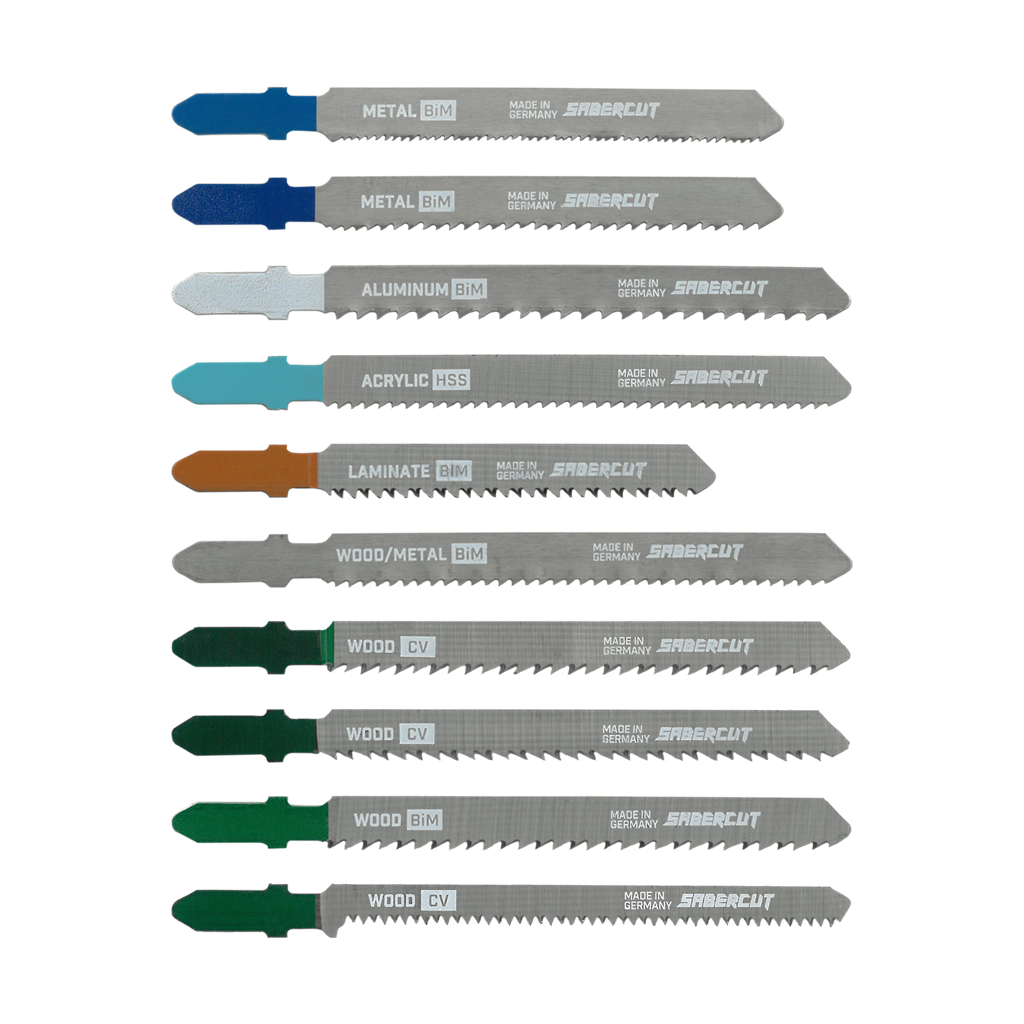 Sabercut Assorted Jigsaw Blade Set 10-Pieces