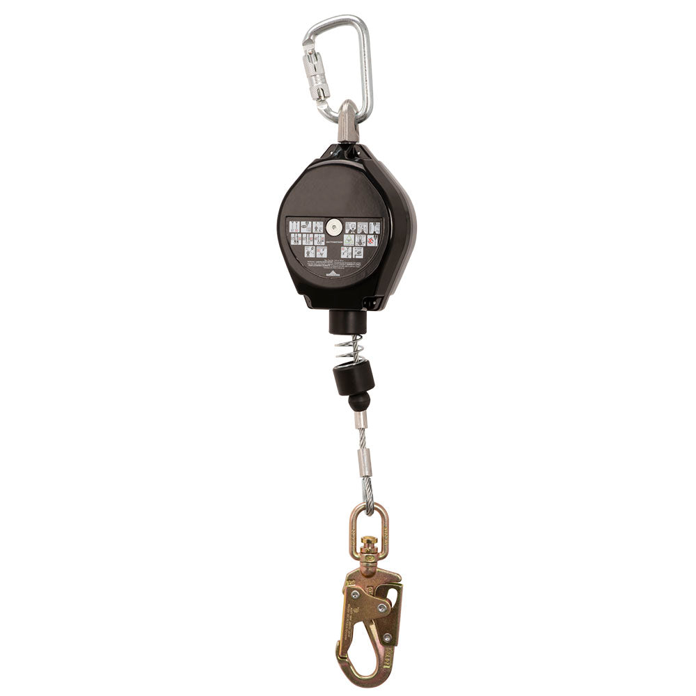 Peakworks SRL-73302-20LE 20’ Leading Edge 3/16" Steel Cable Self-Retracting Lifeline, 310Lbs