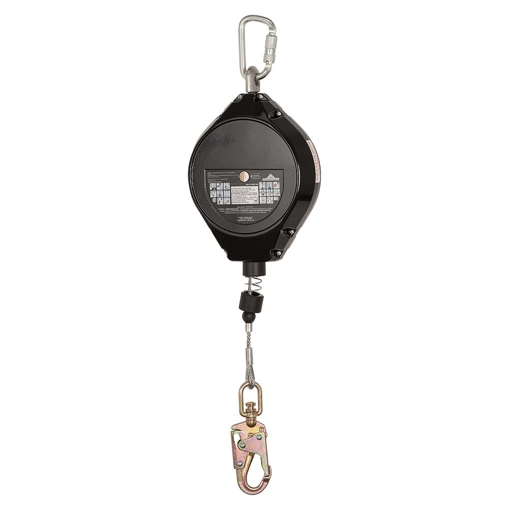 Peakworks SRL-73302-60LE 60’ Leading Edge 3/16" Steel Cable Self-Retracting Lifeline, 310Lbs