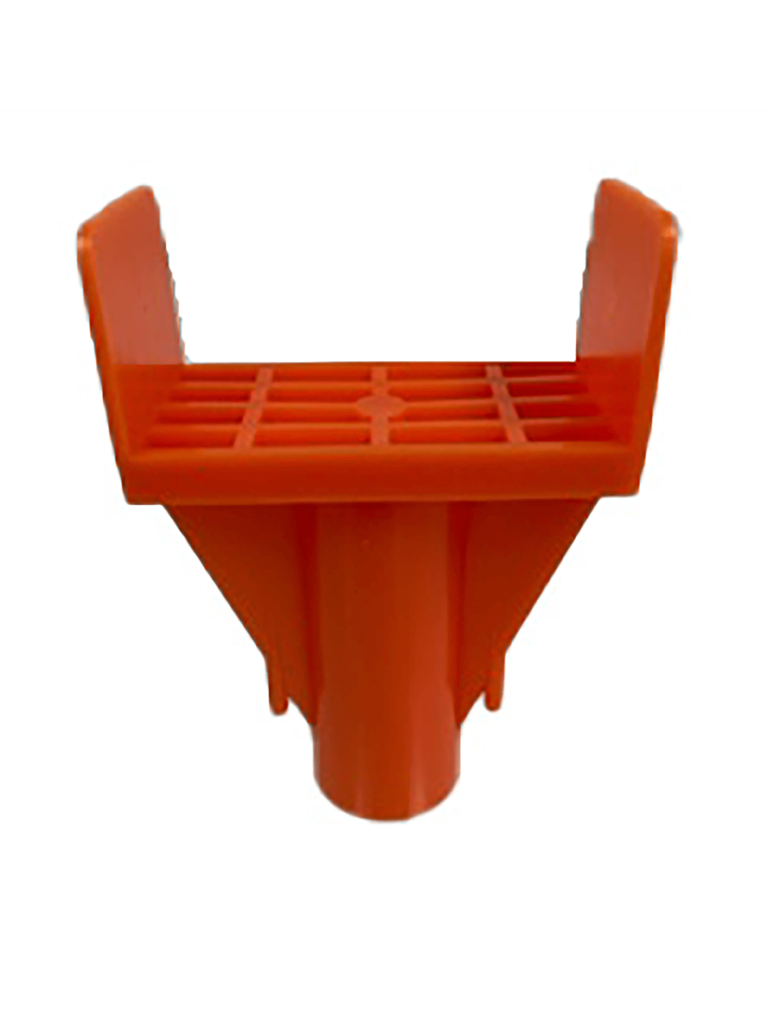Art Mould 2x4 Rail Cap For 10-30mm Rebar, Orange (50-Pack)