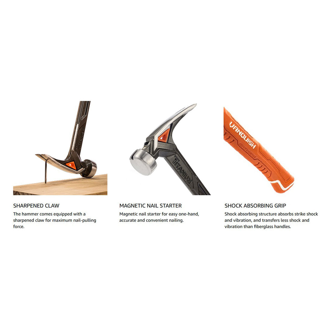 Vanquish 14 oz. Smooth Face Titanium Hammer