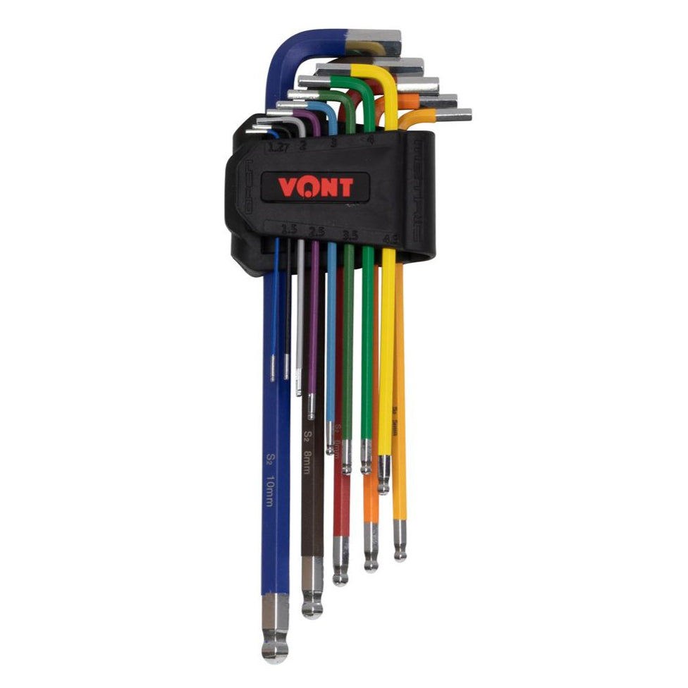 Vont Metric Colour Coded Ball End Hex Key Set (13-Pieces)