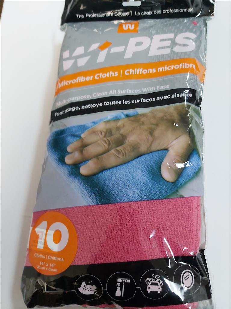 Wipeco 14" x 14" Microfiber Multi-Purpose Cloth (10-Pack)