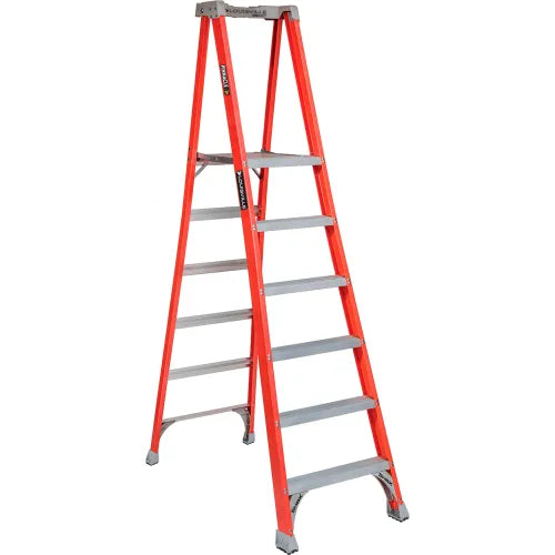 Louisville FXP1706 6 ft. Fiberglass Platform Ladder, 300 Lbs. Grade 1A